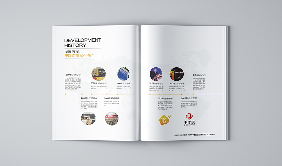 房产画册设计 房产中国21世纪不动产发展历程画册设计