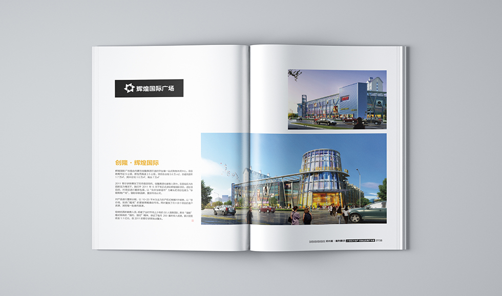 房产画册设计 房产辉煌国际广场简介画册设计