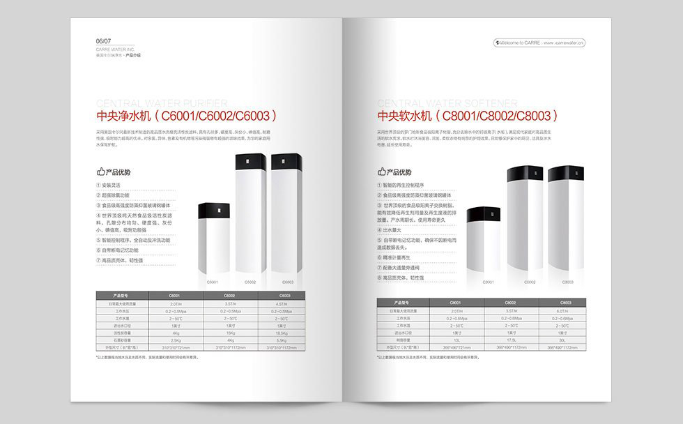 净水器画册设计产品简介