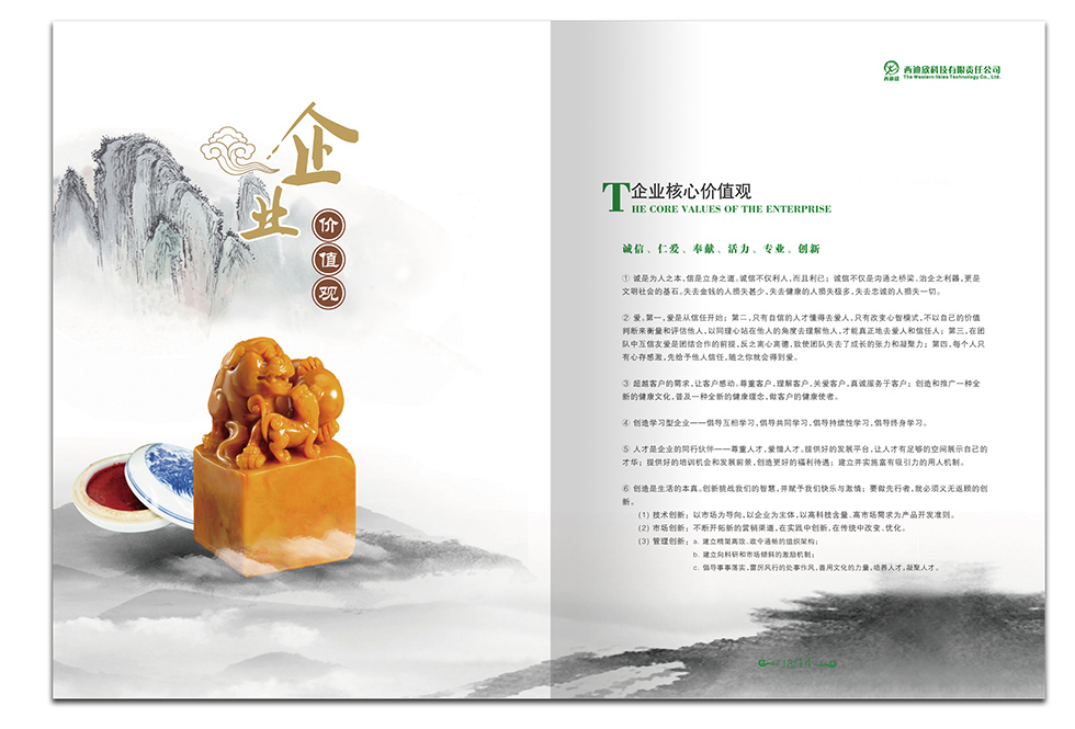 医药科技画册设计  企业价值观